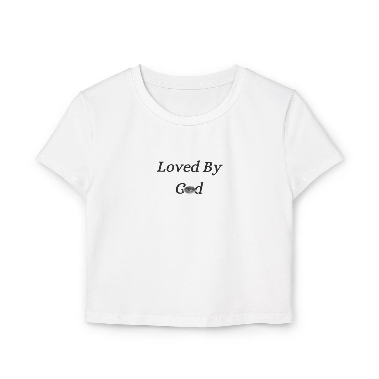 Loved By God Women's Crop top – Faith-Inspired Casual Wear