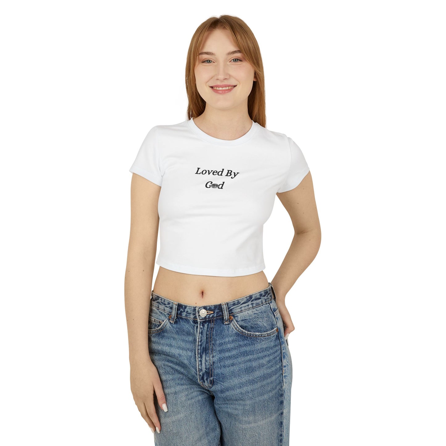 Loved By God Women's Crop top – Faith-Inspired Casual Wear