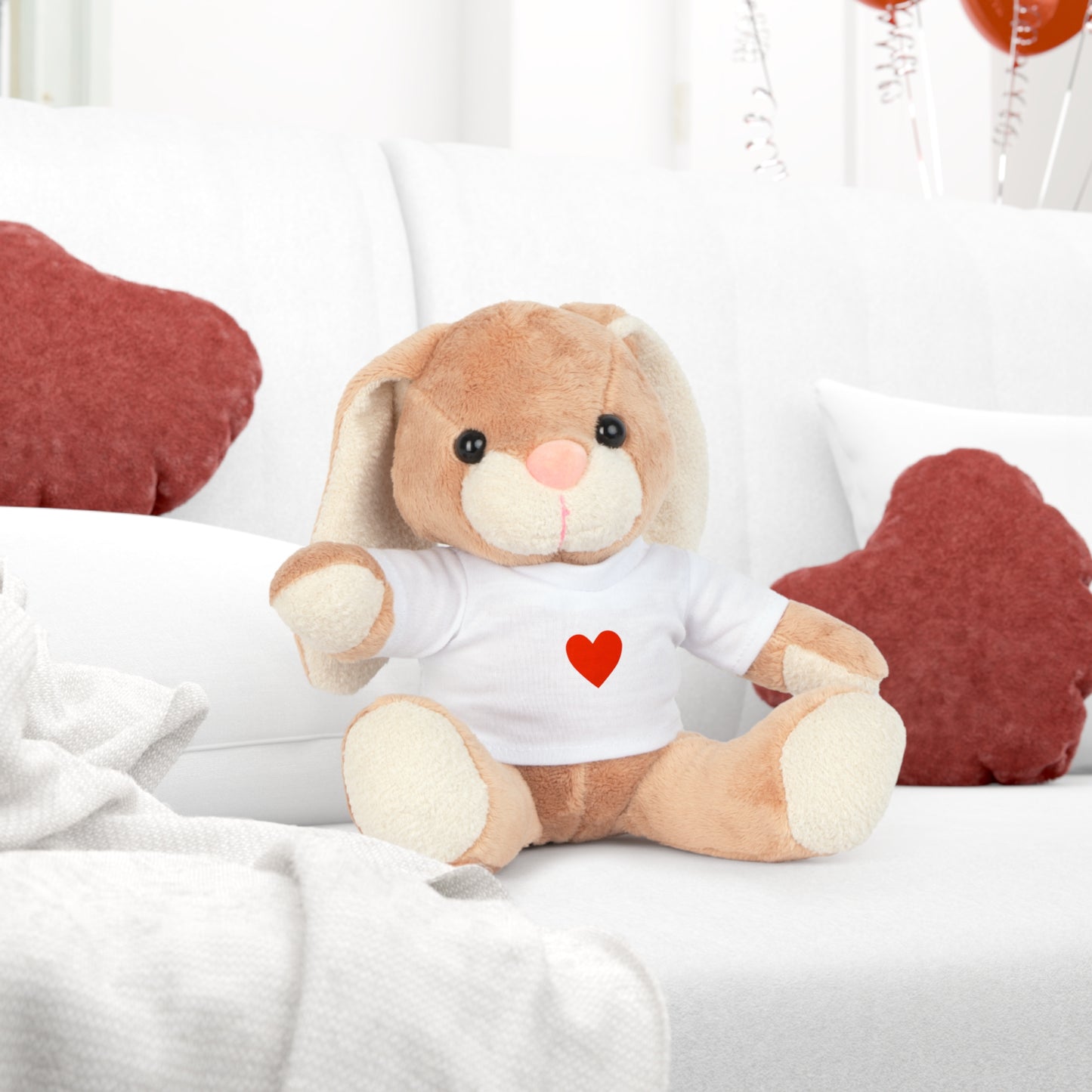 Heart T-Shirt plushie for Valentine's Day