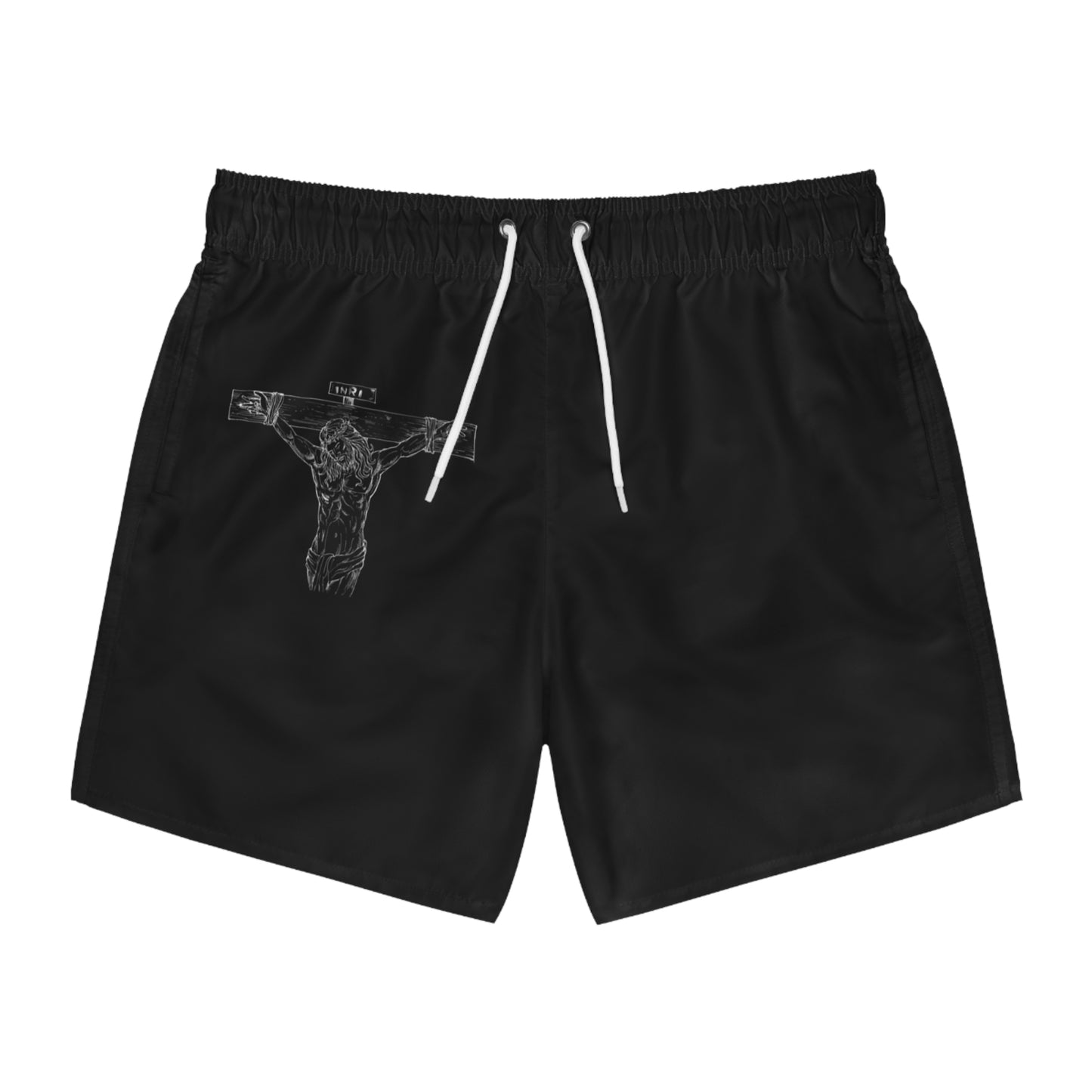 Men’s “Christ on the cross” black trunks/shorts